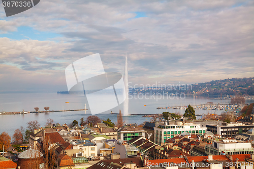 Image of Aerial view of Geneva, Switzerland