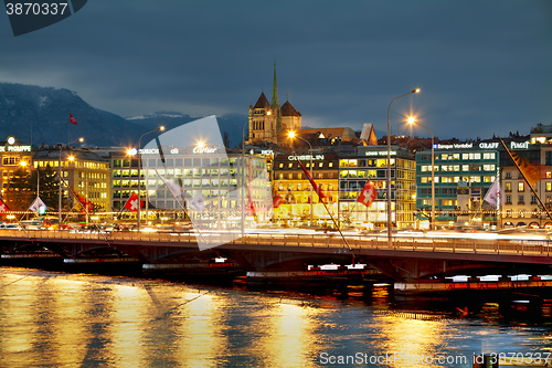 Image of Geneva cityscape overview with St Pierre Cathedral