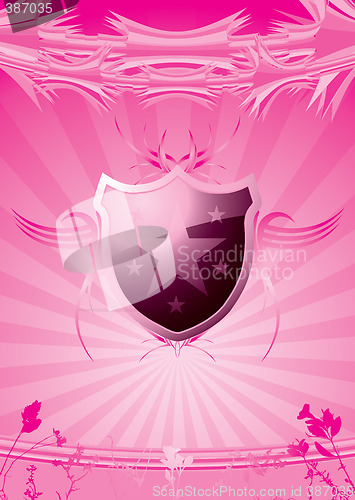 Image of subtle shield pink