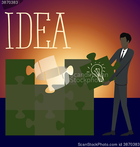 Image of Vector Flat Business Concept Right Solution