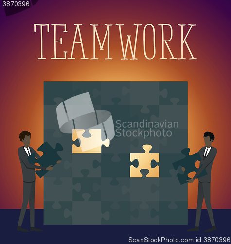 Image of Vector Flat Business Concept Teamwork