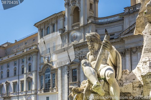 Image of River Gange Statue in Piazza Navona