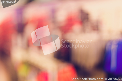 Image of blurred background of shopping center