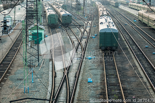 Image of Novosibirsk railway station. Russia