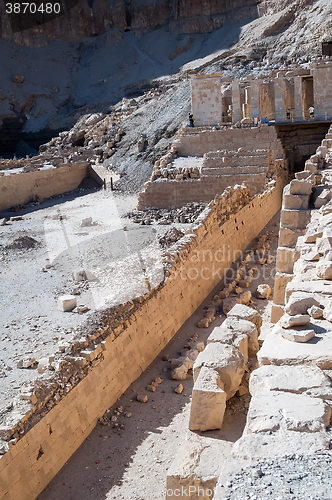 Image of Hatchepsut Temple ruins. Luxor. Egypt