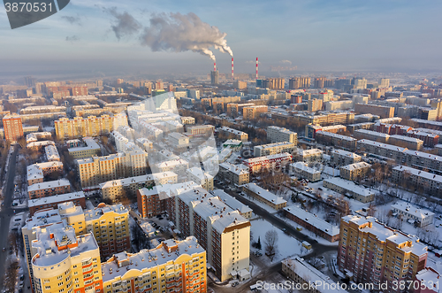 Image of Residential districts on Melnikayte street. Tyumen