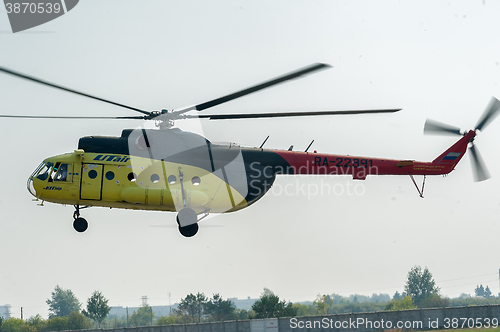 Image of Passenger helicopter MI-8 landing