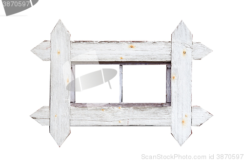 Image of Cut out old barn window