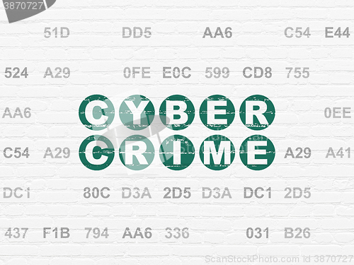 Image of Security concept: Cyber Crime on wall background