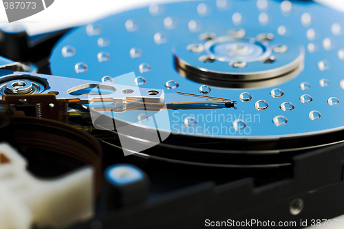 Image of Opened hard drive