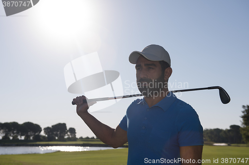 Image of golf player portrait