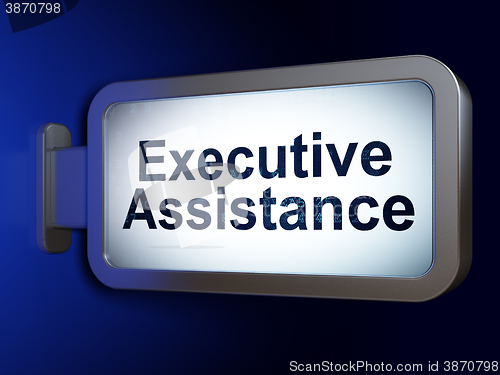 Image of Business concept: Executive Assistance on billboard background