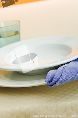 Image of Napkin on the plate