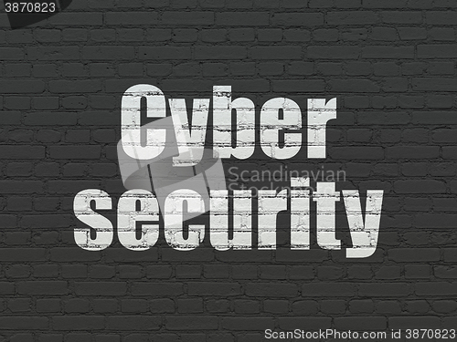 Image of Privacy concept: Cyber Security on wall background