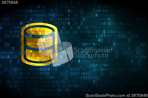 Image of Software concept: Database on digital background