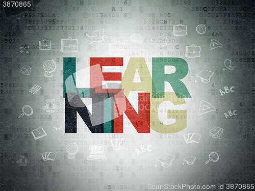 Image of Learning concept: Learning on Digital Paper background
