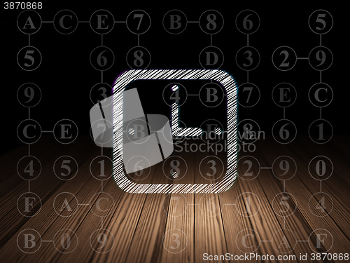 Image of Timeline concept: Watch in grunge dark room