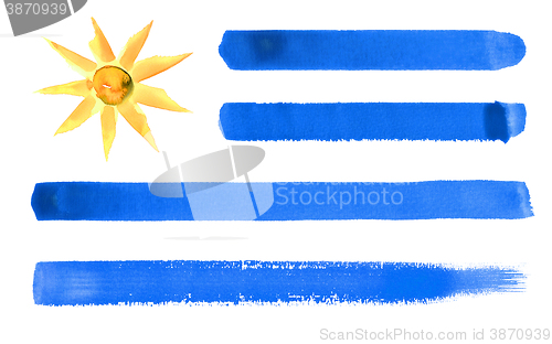 Image of Uruguay flag illustration