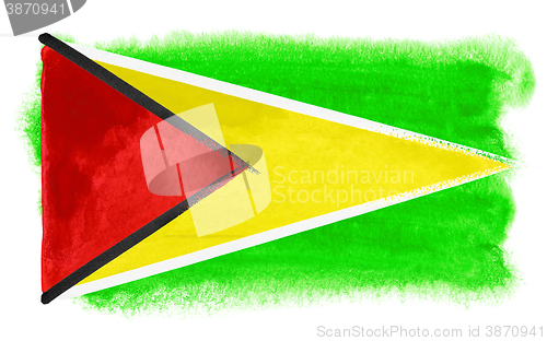 Image of Guyana flag illustration