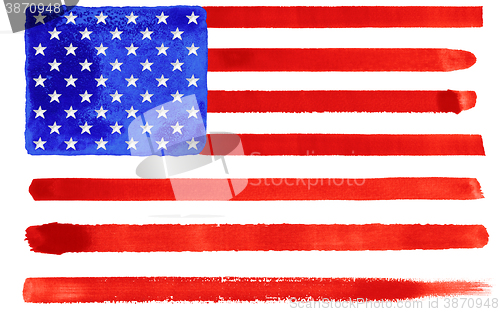 Image of USA flag illustration