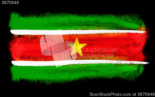 Image of Suriname flag illustration