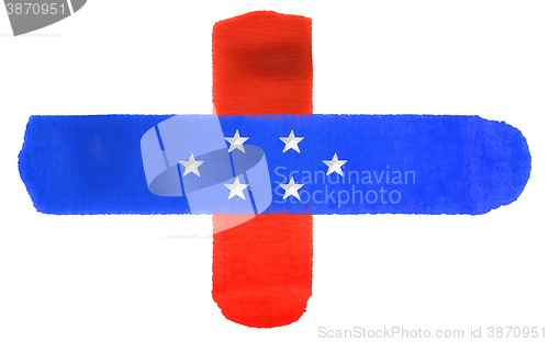 Image of Netherlands Antilles flag illustration