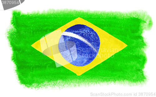 Image of Brazil flag illustration