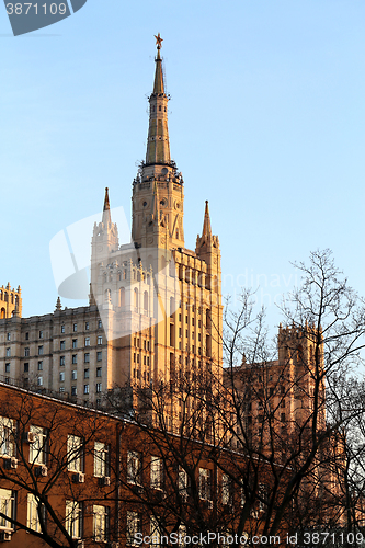 Image of Stalin skyscraper on Kotelnicheskaya