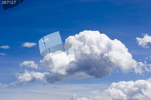 Image of Clouds in a blue sky