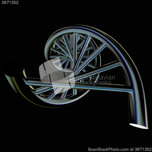 Image of DNA structure model