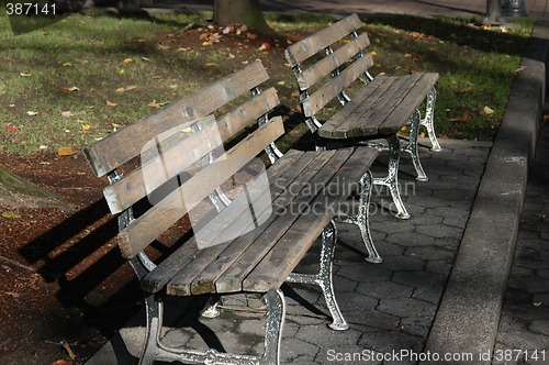 Image of Park benches