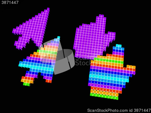 Image of Set of Link selection computer mouse cursor