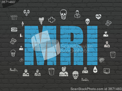 Image of Healthcare concept: MRI on wall background