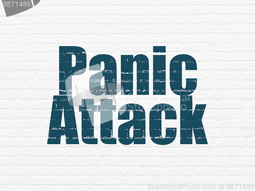 Image of Health concept: Panic Attack on wall background