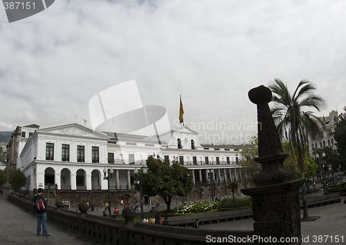 Image of editorial presidential palace quito ecuador