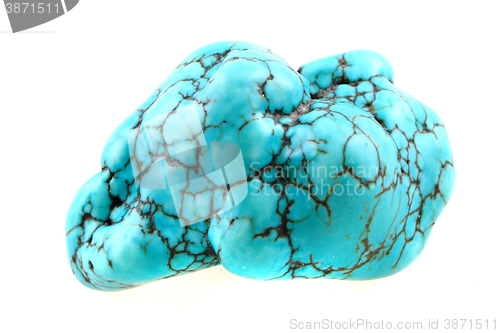 Image of turquoise mineral isolated