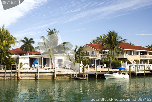 Image of florida keys canal scene