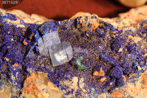 Image of azurite mineral texture