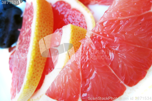 Image of red grapefruit background