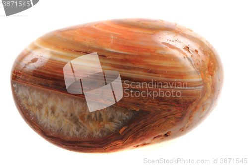 Image of brown agate isolated