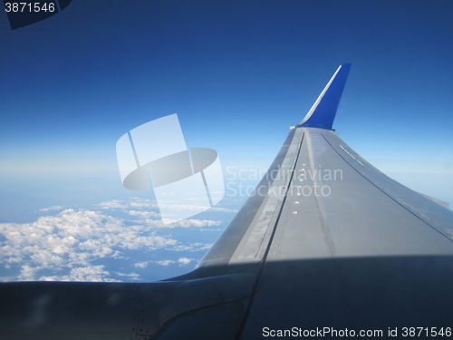 Image of sky from airplane