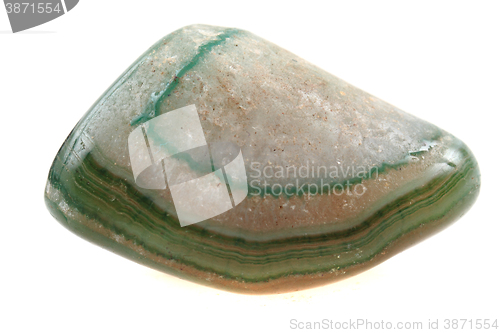 Image of green agate isolated