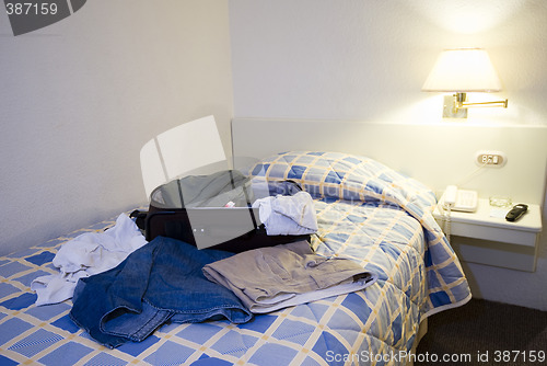 Image of sloppy hotel room