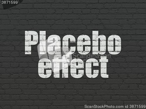 Image of Health concept: Placebo Effect on wall background