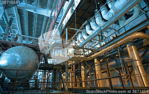 Image of Industrial zone, Steel pipelines