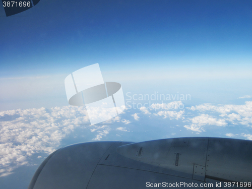 Image of sky from airplane