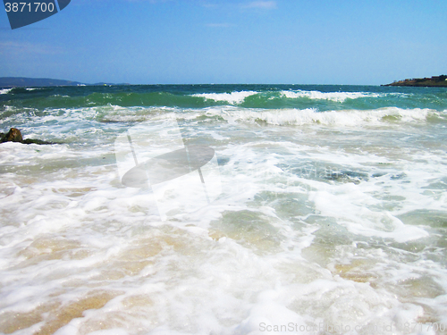 Image of blue bulgarian sea