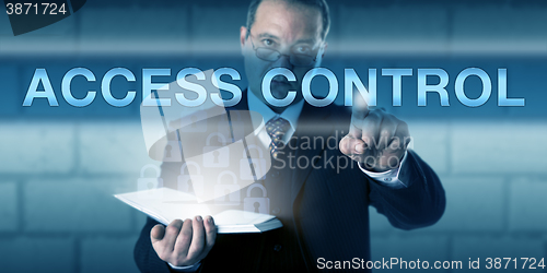 Image of Security Administrator Pressing ACCESS CONTROL