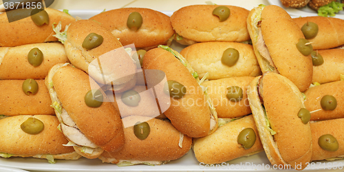 Image of Sandwiches With Olives