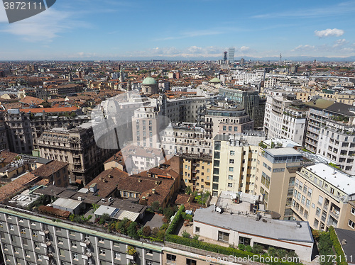 Image of Aerial view of Milan, Italy